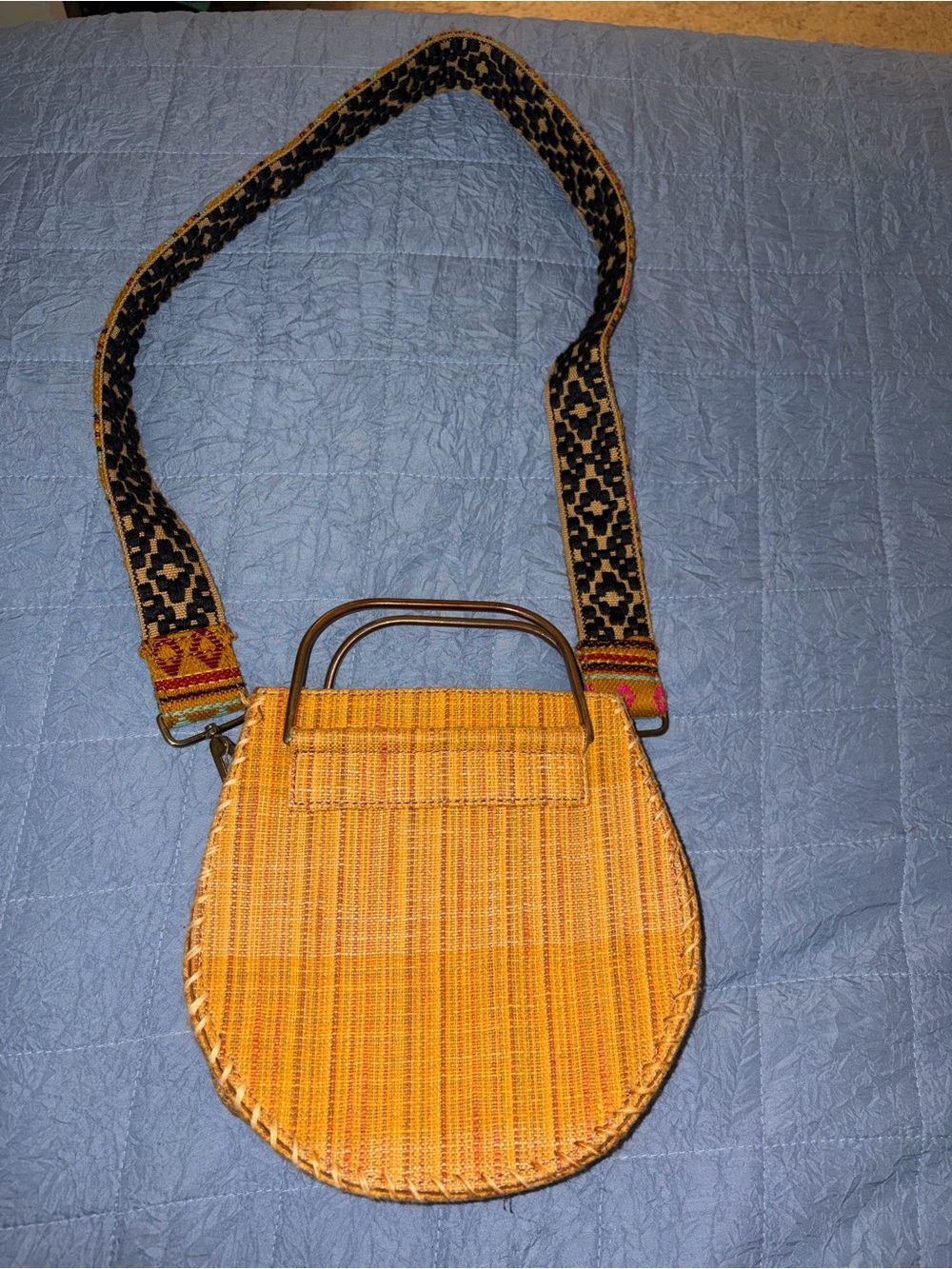 Women’s Retro-inspired Free People Melrose Straw Crossbody Bag